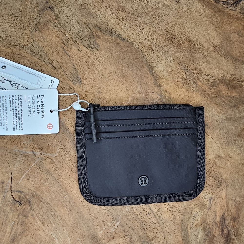 Black True Identity Card Case NWT